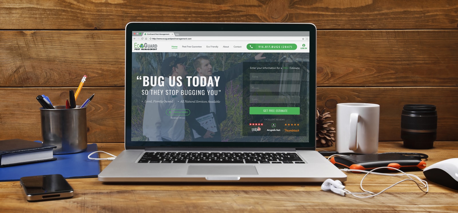 EcoGuard Pest Management Website Design