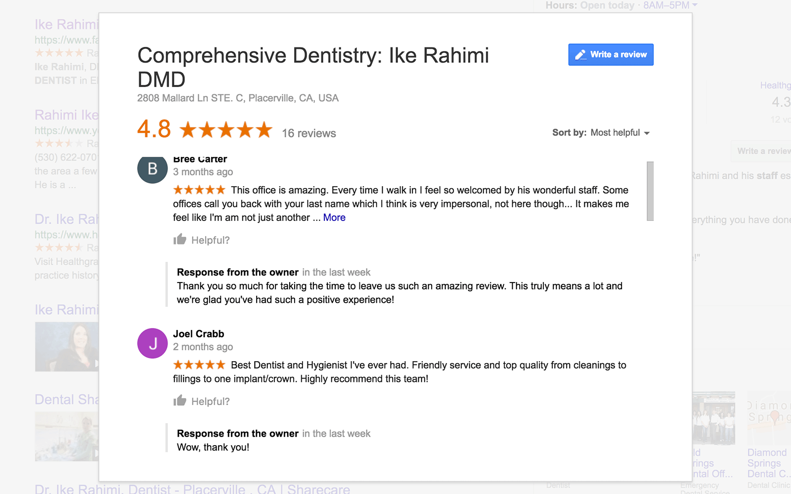 Google Review Responses